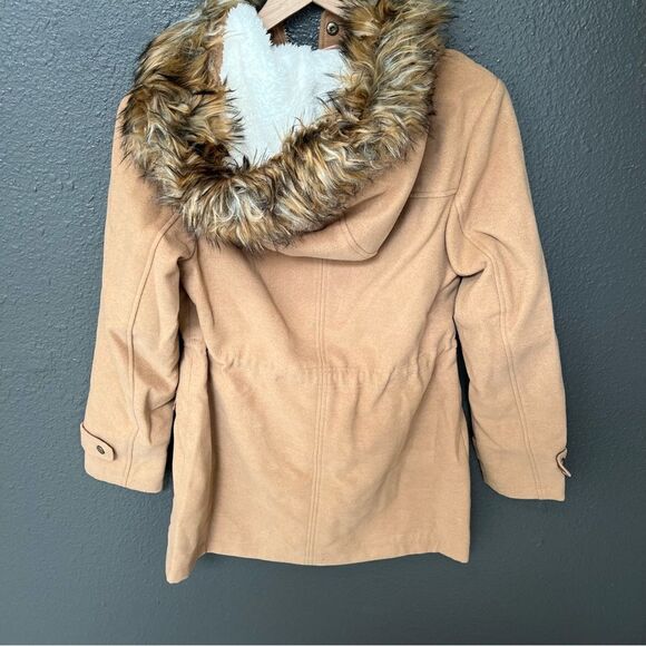 Denim & Co Anorak Jacket Sherpa Lined Hood Women | size XXS - Picture 4 of 10